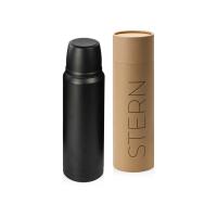 Термос с чашей и двойными медными стенками Stern, 1 л, черный