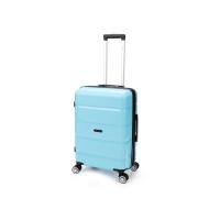 Чемодан TORBER В Отпуск, бирюзовый, полипропилен, 40, 5 х 25 х 62, 5 см, 55 л