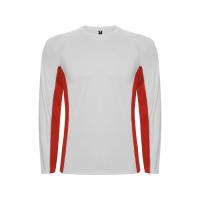 Футболка Shanghai мужская с длинным рукавом, белый/красный