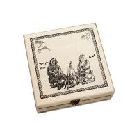 Подарочный набор c чаем Сокровища Севера в деревянной шкатулке без лого