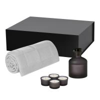 Подарочный набор Sento, Cella Soft, серый (свеча, диффузор, плед)
