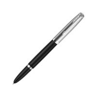 Перьевая ручка Parker 51 CORE BLACK CT, перо: F, цвет чернил: black, в подарочной упаковке. 