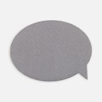 Наклейка тканевая Lunga Bubble, M, серая