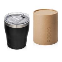 Вакуумная термокружка c керамическим покрытием Rodos, непротекаемая крышка, 350 мл, черный