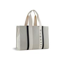 Сумка-тоут женская BUGATTI АМБРА | AMBRA, бежево-черный цвет, хлопок/полиэстер, 45х14х32 см