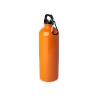 Одностенная бутылка для воды с карабином Oregon, изготовленная из нержавеющей стали, сертифицированной по стандарту RCS, объемом 750 мл - Оранжевый