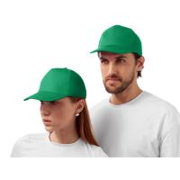 Бейсболка Мемфис 230 5-панельная, зеленая