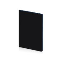 Бизнес-тетрадь А5 Pragmatic Contrast, 40 листов в клетку, черный с голубым срезом