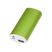 Портативное зарядное устройство Квазар, 4400 мА·ч, зеленое яблоко
