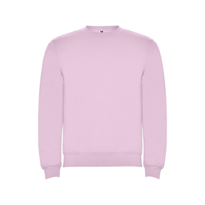 Свитшот с начесом Clasica унисекс, светло-розовый