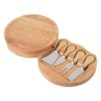 Набор ножей для сыра в деревянном футляре, который можно использовать как разделочную доску