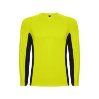 Футболка Shanghai мужская с длинным рукавом, неоновый желтый/черный