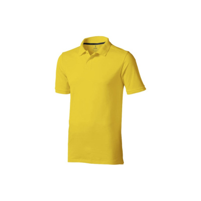 Calgary мужская футболка-поло с коротким рукавом, желтый (размер 2XL)