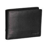 Портмоне BUGATTI Atlanta, чёрное, натуральная воловья кожа, 12, 5х2х9, 7 см