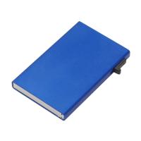 Картхолдер Florence с RFID- защитой из алюминия, синий