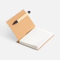 Мини-блокнот Eco Light с ручкой с черными элементами, ver. 2