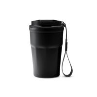 Термокружка KEURY из нержавеющей стали с двойными стенками и ручкой с керамической слоем, черный