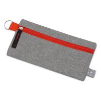Универсальный пенал из переработанного полиэстера RPET Holder, серый/красный