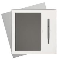 Подарочный набор Star, серый (ежедневник, ручка)