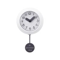 Настенные часы с маятником Pendulum, белый (уф печать)