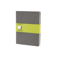Записная книжка Moleskine Cahier (нелинованный, 3 шт. ), ХLarge (19х25см), серый
