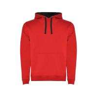 Толстовка с капюшоном Urban мужская, красный/черный