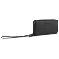 Кошелёк женский BUGATTI ЭЛЬЗА | ELSA, с защитой данных RFID, чёрный, воловья кожа/полиэстер, 19х3х10, 5 см