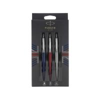 Набор Parker Jotter London Trio: гелевая ручка Red CT + шариковая ручка Blue CT + карандаш Stainless Steel CT