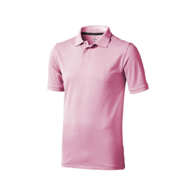 Calgary мужская футболка-поло с коротким рукавом, light pink (размер XS)