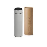 Вакуумный термос Module X с индикатором температуры, 500 мл, тубус, серый Cool grey 7C