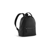 Рюкзак женский BUGATTI Bella, чёрный, воловья кожа/полиэстер, 24, 5х12х27 см