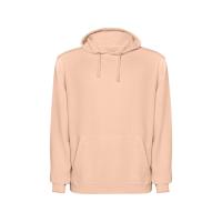Толстовка с капюшоном KENIA унисекс, светло-абрикосовый выстиранный