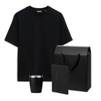 Набор с одеждой RUST (футболка, термокружка, блокнот, ручка), черный, XL