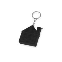 Брелок-рулетка Домик, 1 м. , черный