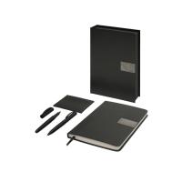 Подарочный набор Goethe с блокнотом А5, 2-мя ручками и картхолдером, черный