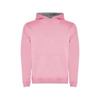 Толстовка с капюшоном Urban детская, светло-розовый/серый меланж