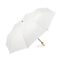 Зонт складной 5429 ÖkoBrella из бамбука, полуавтомат, белый