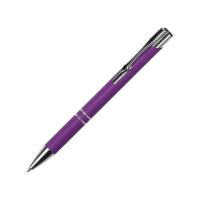Ручка металлическая шариковая Legend Gum софт-тач, фиолетовый