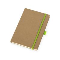 Блокнот Sevilia Hard, твердая обложка из крафта A5, 80 листов, крафтовый/зеленое яблоко