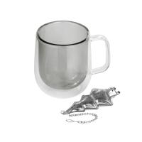 Набор Bergamot:  кружка и ситечко для чая,  черный