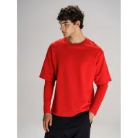 Футболка оверсайз с двойным рукавом Kosmos, красная