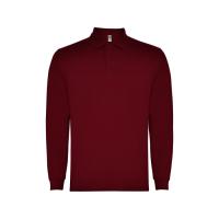 Рубашка поло Carpe мужская с длинным рукавом, гранатовый