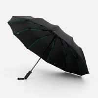 Зонт складной с УФ-защитой Ribstar, черный