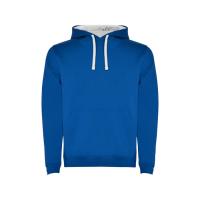Толстовка с капюшоном Urban мужская, королевский синий/белый