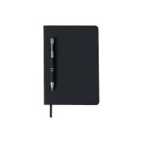 Бизнес-блокнот С3 софт-тач с магнитом, твердая обложка, 96 листов, черный