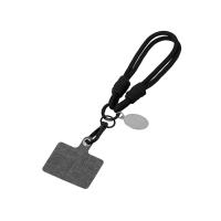 Брелок-браслет Bohemian c тканевым держателем для телефона, черный