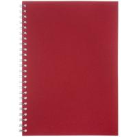 Блокнот Salvador в клетку, красный