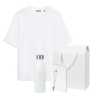 Набор с одеждой RUST (футболка, термобутылка, ежедневник, ручка), черный/белый, 3XL/4XL