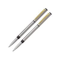 Набор Pierre Cardin PEN&amp; PEN: ручка шариковая + роллер. Цвет - серебристый. Упаковка Е. 