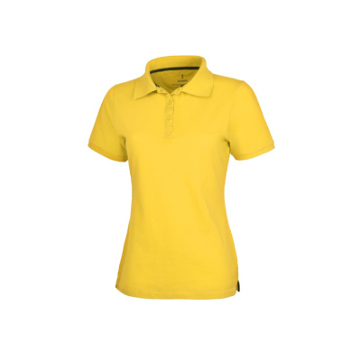 Calgary женская футболка-поло с коротким рукавом, желтый